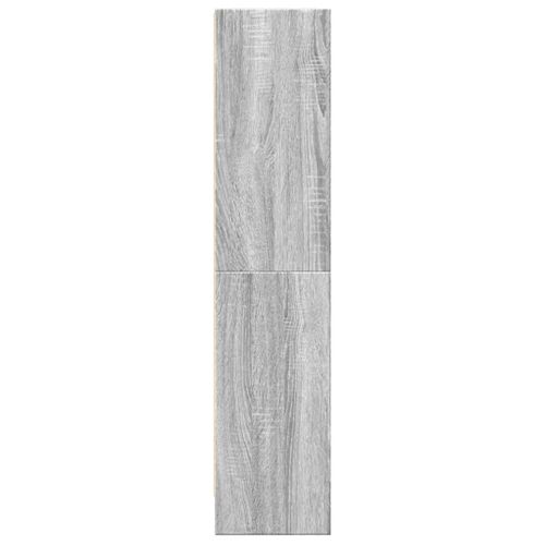 Bibliothèque Sonoma Gris 60x24x109 Cm Bois D'ingénierie