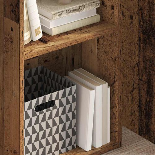 Bibliothèque Vieux Bois 40x30x77 Cm Bois D'ingénierie