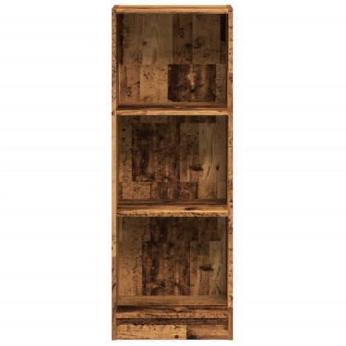 Bibliothèque Vieux Bois 40x24x109 Cm Bois D'ingénierie