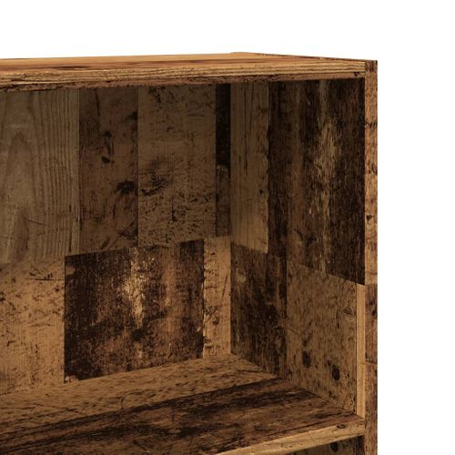 Bibliothèque Vieux Bois 40x24x109 Cm Bois D'ingénierie