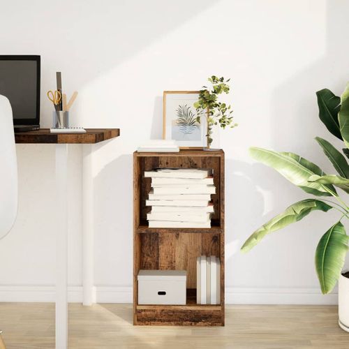 Bibliothèque Vieux Bois 40x24x76 Cm Bois D'ingénierie