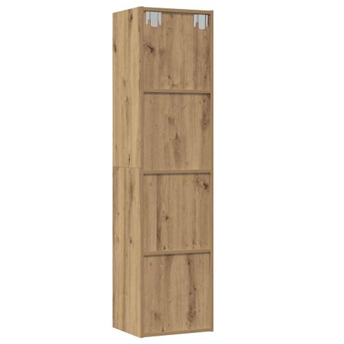 Bibliothèque Vieux Bois 36x30x143cm Bois D'ingénierie