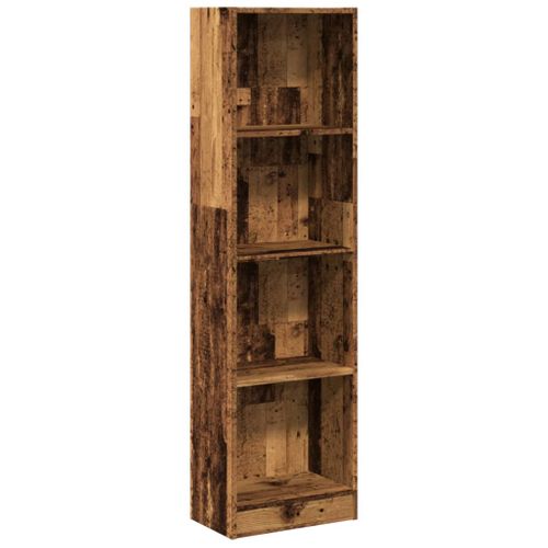 Bibliothèque Vieux Bois 40x24x143 Cm Bois D'ingénierie