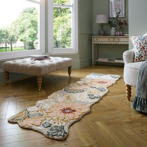Tapis Pure Laine Floral Zinnia 120x170 Cm