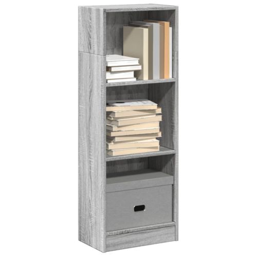Bibliothèque Sonoma Gris 40x24x109 Cm Bois D'ingénierie