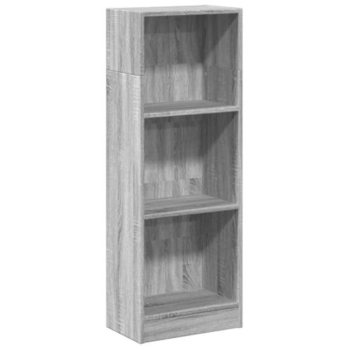 Bibliothèque Sonoma Gris 40x24x109 Cm Bois D'ingénierie