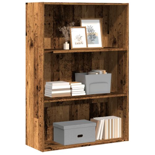 Bibliothèque Vieux Bois 80x30x114 Cm Bois D'ingénierie