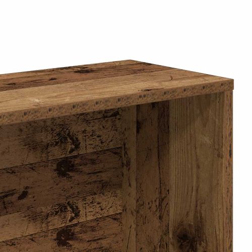 Bibliothèque Vieux Bois 157x24x160 Cm Bois D'ingénierie