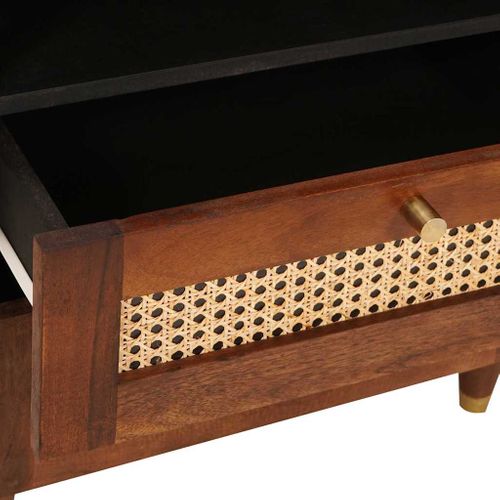 Tables De Chevet 50 X 33 X 62 Cm Bois De Mangue Massif