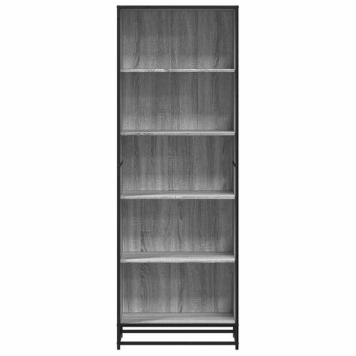Bibliothèque Sonoma Gris 60x35x170,5 Cm Bois D'ingénierie