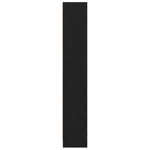 Étagère Chêne Noir 60 X 24 X 143 Cm Bois D'ingénierie