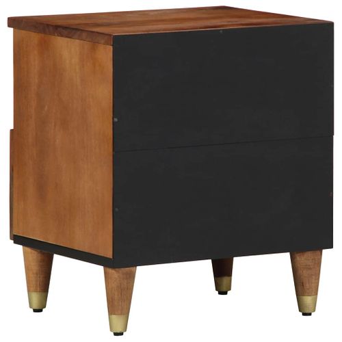 Cabinet De Chevet Avec Tiroir Marron Miel 40 X 33 X 46 Cm