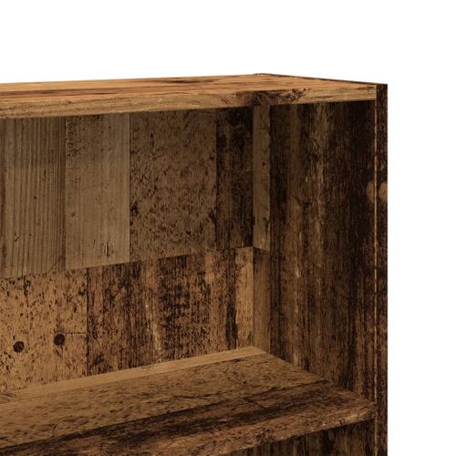 Bibliothèque Vieux Bois 80x24x176 Cm Bois D'ingénierie