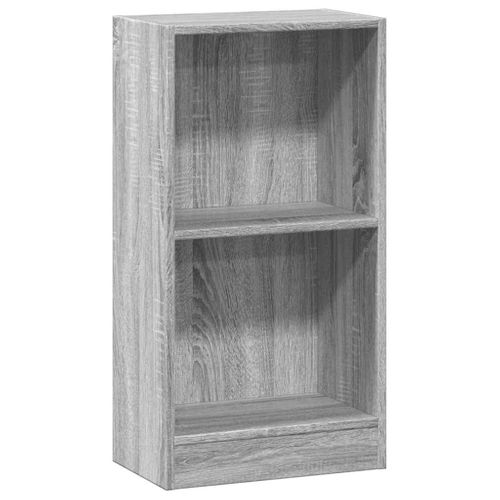 Bibliothèque Sonoma Gris 40x24x76 Cm Bois D'ingénierie