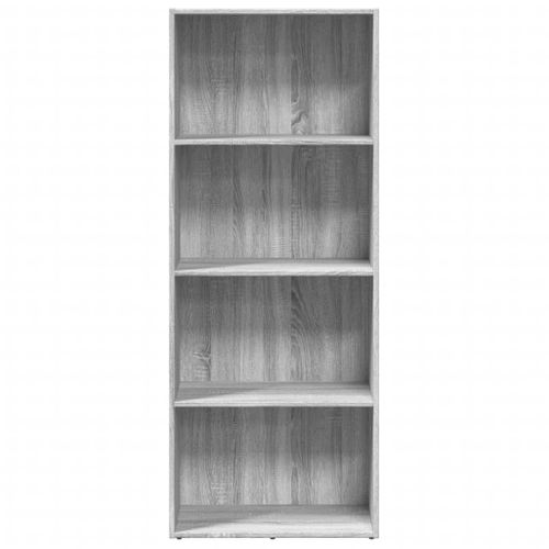 Bibliothèque Sonoma Gris 60x30x152 Cm Bois D'ingénierie