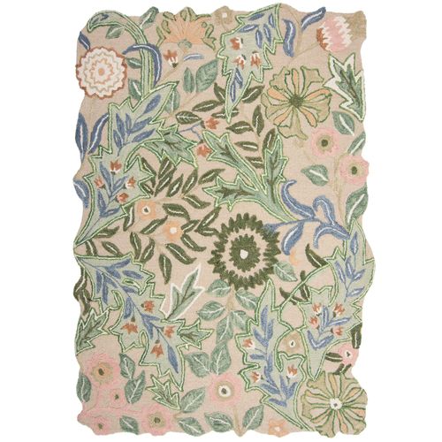 Tapis Pure Laine Floral Pansy 160x230 Cm