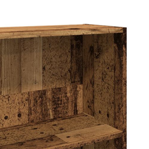 Bibliothèque Vieux Bois 80x30x189 Cm Bois D'ingénierie