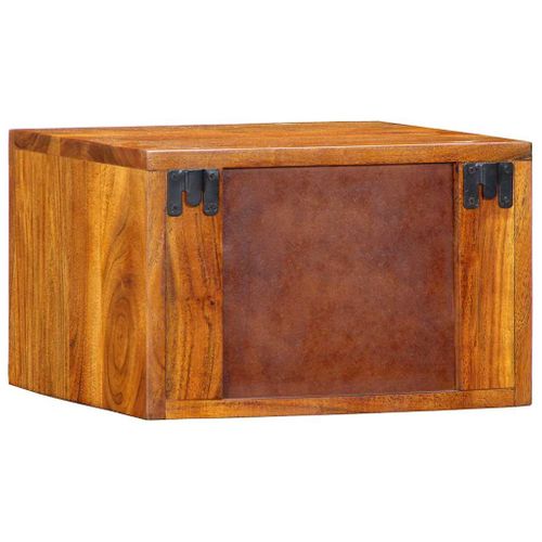 Cabinet De Chevet Avec Tiroir Marron 35 X 30 X 22 Cm