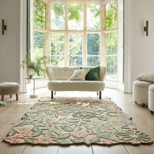Tapis Pure Laine Floral Pansy 60x230 Cm