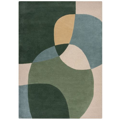Tapis De Salon Moderne Pure Laine Glee 120x170 Cm