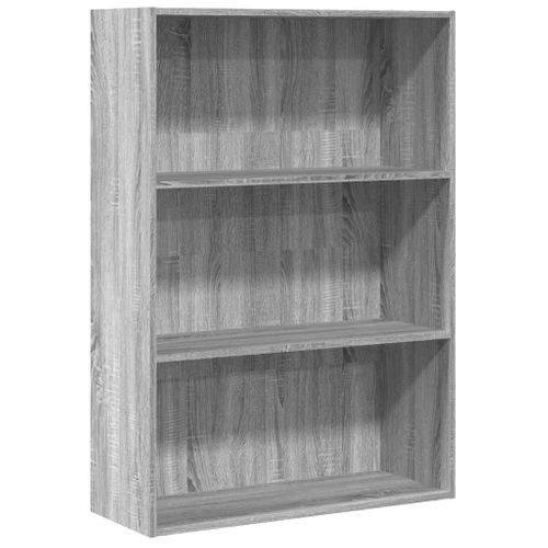Bibliothèque Sonoma Gris 80x30x114 Cm Bois D'ingénierie