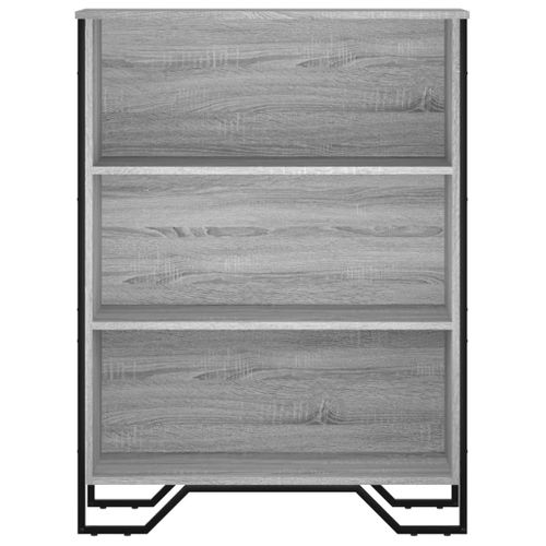 Bibliothèque Sonoma Gris 80x31x106 Cm Bois D'ingénierie