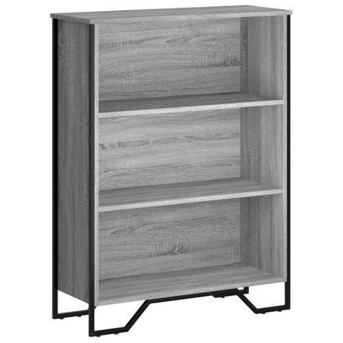 Bibliothèque Sonoma Gris 80x31x106 Cm Bois D'ingénierie