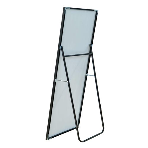 Grand Miroir Mural 180 X 80 Cm, Avec Cadre En Aluminium, Noir