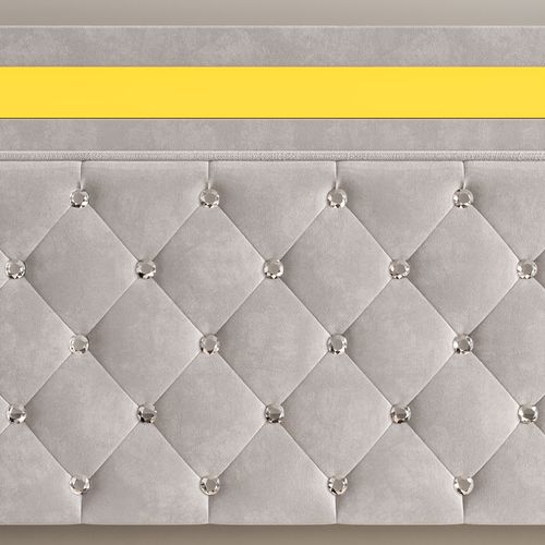 Lit Coffre 160x200cm Avec LED Et Rangement,lit 2 Personnes Avec Tête De Lit Réglable,velours,beige