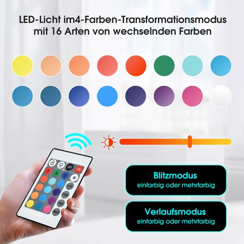 Meuble TV Lowboard Avec LED, Séparation En Verre, Charnières Amorties, Salon, 190 X 40 X 50 Cm, Bois