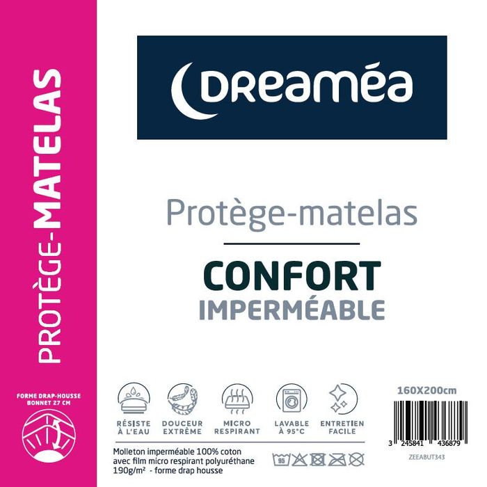 Protège matelas 160x200 cm DREAMEA CONFORT