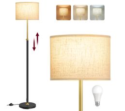 Lampadaire à Trépied Marron Miel Et Blanc Bois De Teck 141 Cm VidaXL