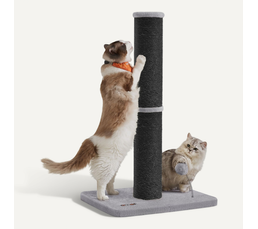 Arbre à Chat En Polyrotin 91 Cm - Sisal, Niches Et Boule Suspendue - Couleur Beige - Pour Chats Jusqu'à 10 Kg - 8