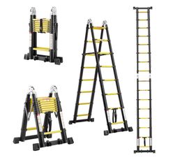 Plateforme De Travail Échafaudage Aluminium échelle Multifonction Avec Plateforme Modulable Sur Roues, Hauteur 165 CM - Bricolage Essoreuse A Salade