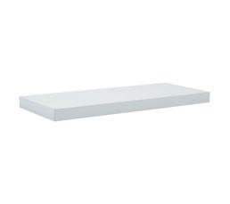 Lot De 4 étagères Murales METRA Blanches – 60x15x15 Cm, Métal – Charge 15 Kg – Fixation Incluse – Déco Et Rangement