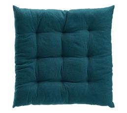 Lot 2x Galette De Chaise Ronde Alix - Diam. 38 Cm - Bleu