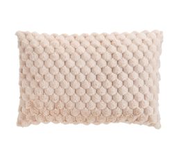 Coussin Déco De Noël "ebène" 40x40cm Écru Et Or - Coussin