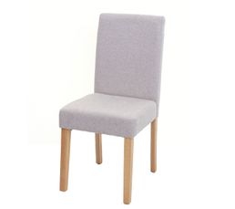 Lot De 2 Chaises De Salle à Manger LINE En Velours Beige Avec Accoudoirs - Design Moderne, Pieds Effet Bois
