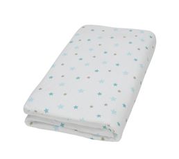 Drap-housse Coton Lavé, Paquita - Imprimé Fond Blanc - 180 X 200 Cm