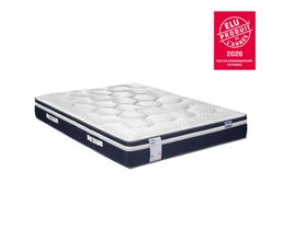 Emma Matelas Hybrid II | Mousse à Mémoire De Forme Et Ressorts Ensachés | 160x200 Cm | Hauteur 25cm | Moyen-Ferme (H7) | Soutien à 7 Zones | Ergonomique | Ultra-Respirant | Durable | Housse Lavable