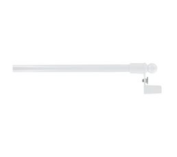 2 Tringles à Rideaux Extensibles - 30 à 50 Cm, Blanches, Avec Pitons, Pour Petites Fenêtres