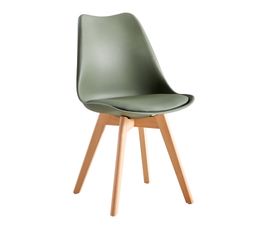 Lot De 2 Chaises De Salle à Manger, Fauteuils De Table JANY En Velours Côtelé Vert Kaki