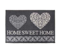 Tapis - Paris Prix - Bistrot Des Amis - 80x50 Cm - Noir