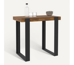 Tabouret de bar - Similicuir & Métal chromé - Marron - Las Vegas V2
