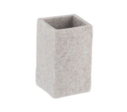 Set De 3 Accessoires Salle De Bain En Verre Gris - Distributeur, Pot Et Verre, Design Glamour Et Fonctionnel