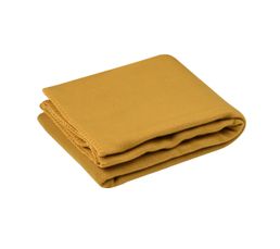Plaid Uni En Flanelle Atmosphera – 180 X 230 Cm, Jaune Moutarde, 100% Polyester - 5