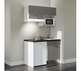 Cuisine Encastrée Denver Moderne Sans électroménager - Blanc Et Chêne Mauvella, 220x211x60 Cm, Nombreuses Rangements - 4