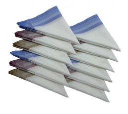 Lot De 12 Mouchoirs De Travail Carreaux Albert - 100% Coton - Doux Et