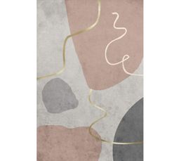 Tapis De Salon Extra Doux 200x160 Cm - Poils Longs Moelleux - Dos Antidérapant - Rose - Pour Chambre, Salon, Couloir