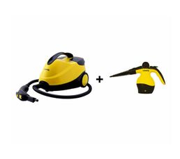 Nettoyeur Vapeur 2500 W Avec Roulettes – Réservoir 1,6 L, Chauffage En 10 Sec – Poignée Réglable 3 Niveaux – Accessoires Inclus – Pour Sols, Cuisines, Voitures